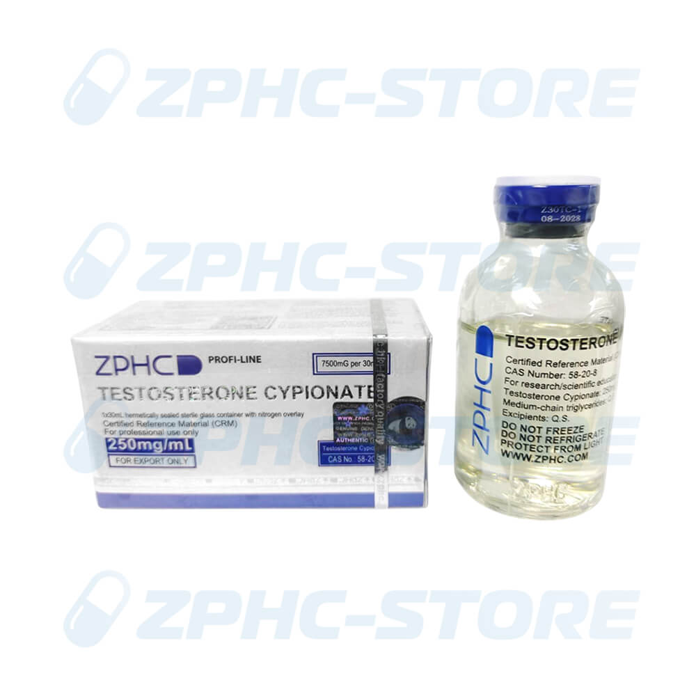 ZPHC Testosterone Cypionate 30 ml Vial 250 mg/ml