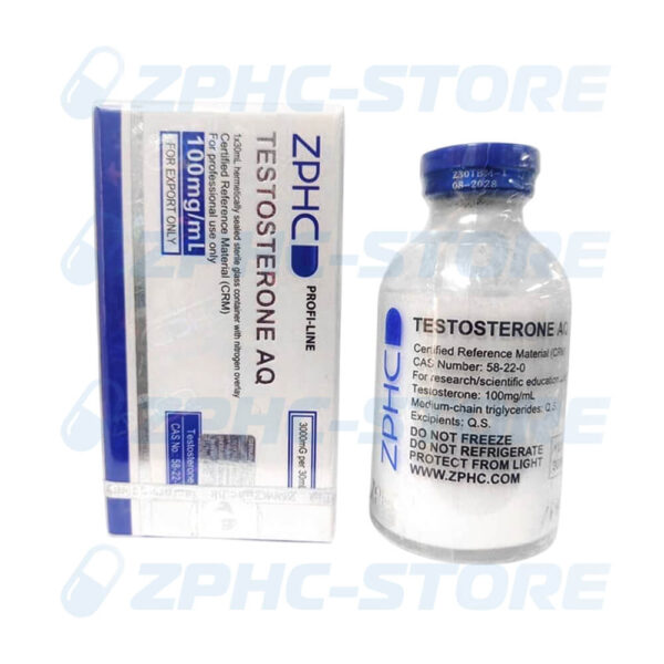 ZPHC Testosterone AQ 30 ml Vial 100 mg/ml
