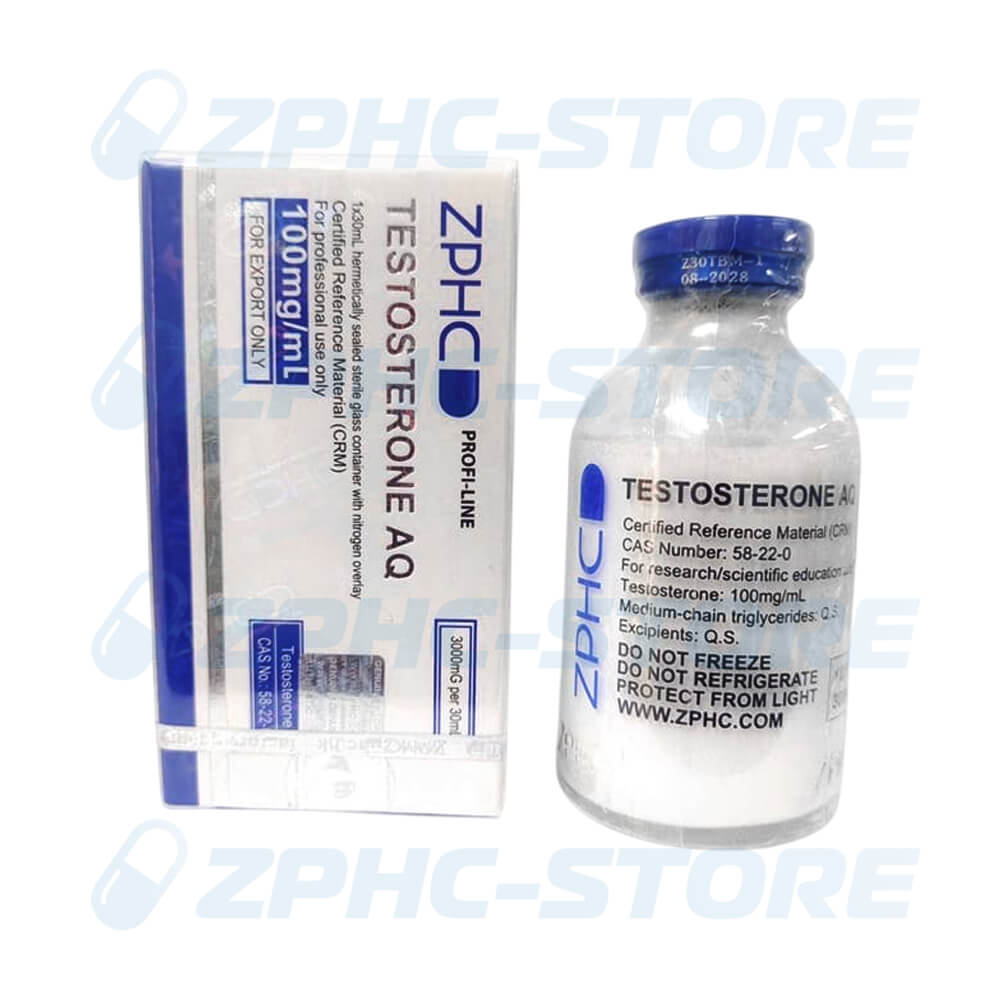 ZPHC Testosterone AQ 30 ml Vial 100 mg/ml